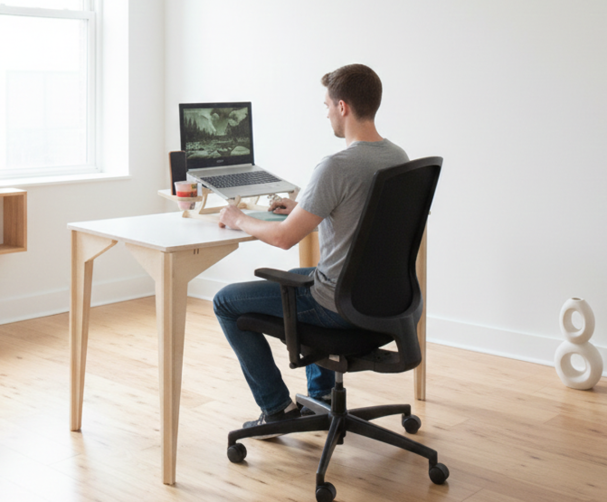 WORK ON DESK 4