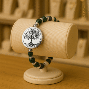 BRACELET ANTI-ONDES « MALACHITE & NACRE »