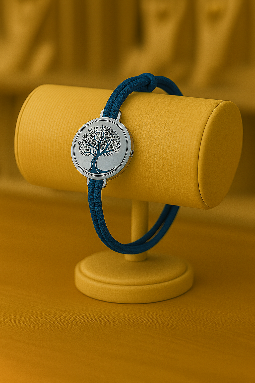 BRACELET ANTI ONDES CORDELETTE BLEU LAGON