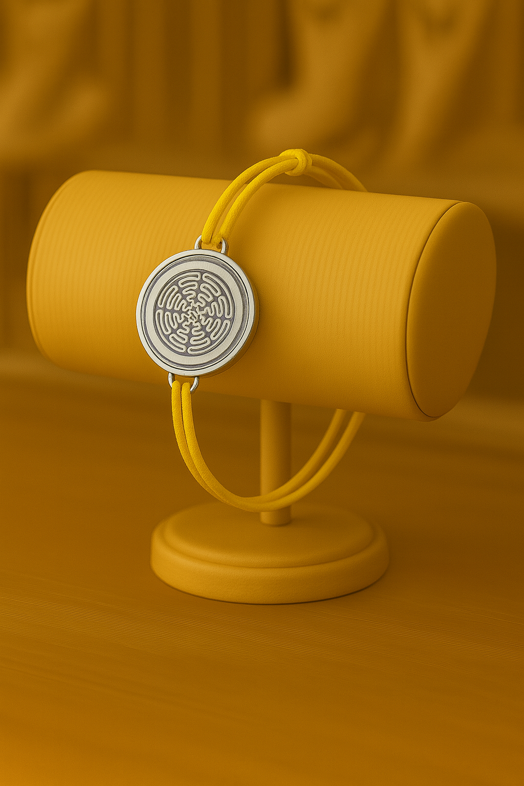 BRACELET ANTI ONDES CORDELETTE CITRON