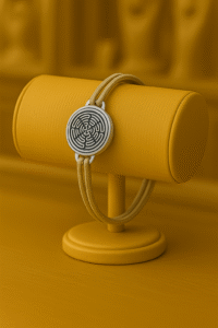 BRACELET ANTI ONDES CORDELETTE CAFE CREME