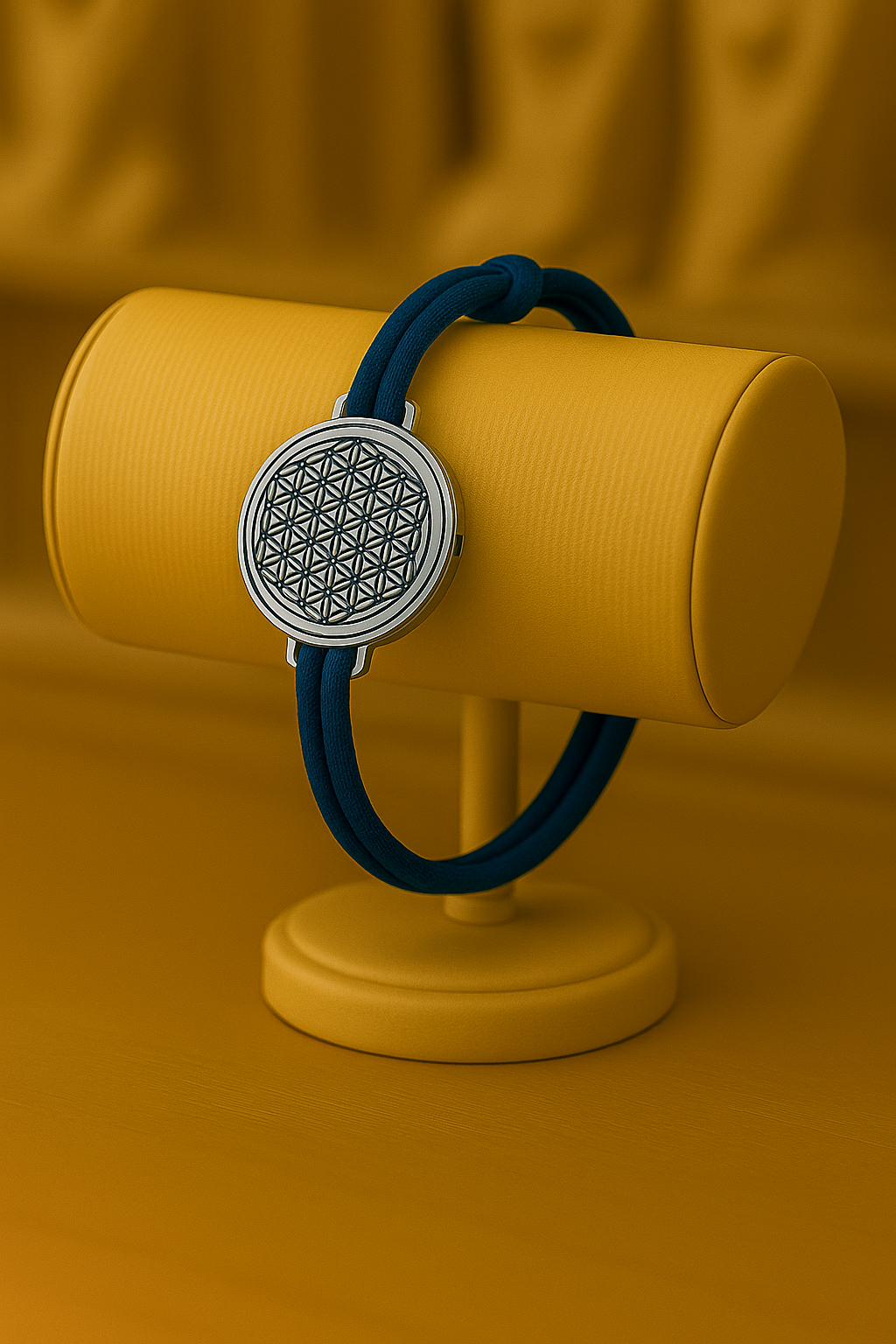 BRACELET ANTI ONDES CORDELETTE MARINE