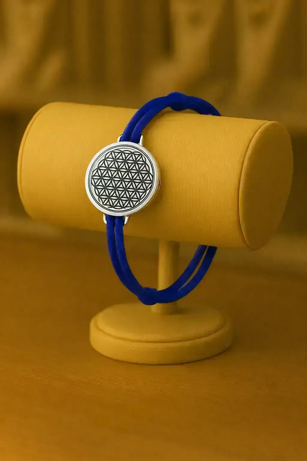 Bracelet anti ondes & scalaire cordelette Bleu Roi