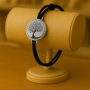 Bracelet anti ondes & scalaire Cordelette noire