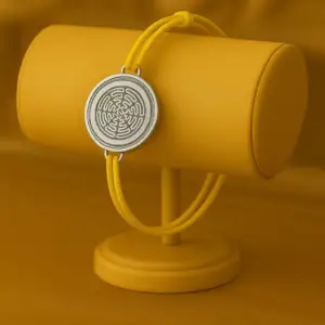 Bracelet Anti ondes & Scalaire Cordelette Citron