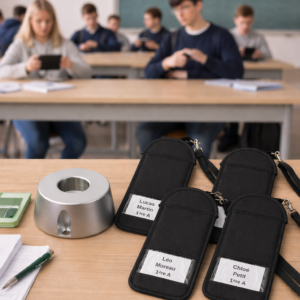 PACKCLASSE Pack de 30 pochettes anti ondes sécurisées et une base