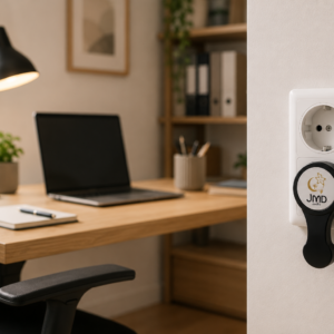 ÉLECTRO-GLOUTON™ Dispositif passif de mise à la terre des perturbations électromagnétiques destiné aux entreprises, bureaux et espaces professionnels.